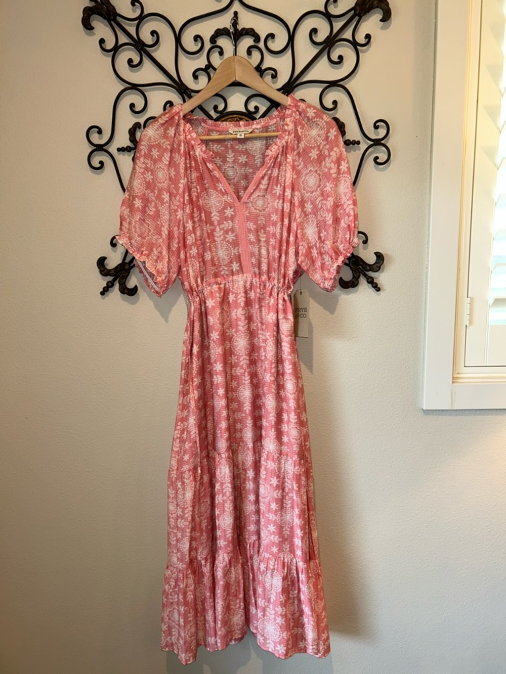 FRYE & CO PEASANT MAXI DRESS SIZE XL NWT